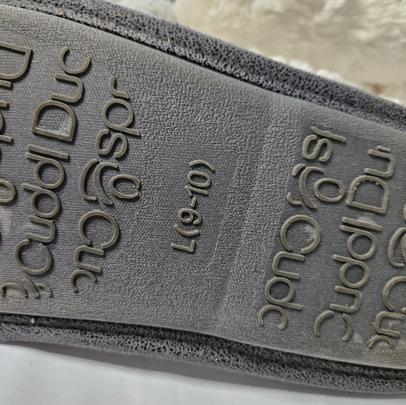 Cuddl Duds Womens Faux Booties Cream Color, Size L (9-10) - Picture 3 of 5